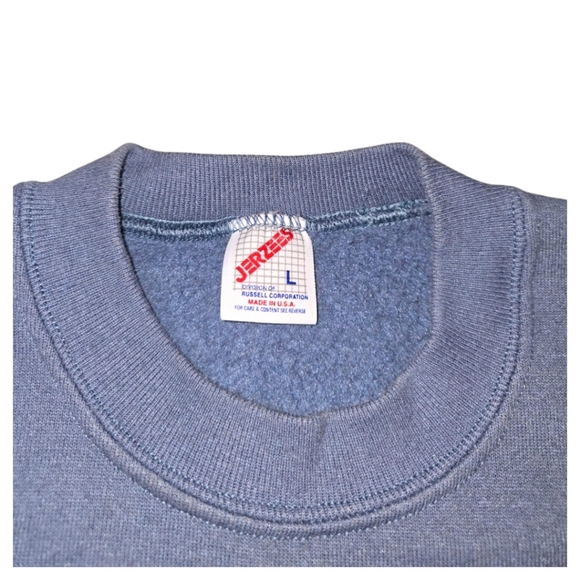 VINTAGE JERZEES CAT CREWNECK SWEATER - Picture 3 of 5